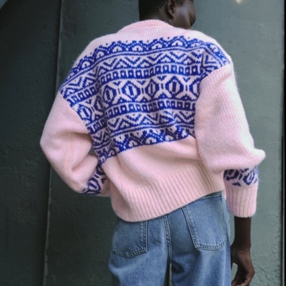 NWT - ZARA BUBBLE GUM PINK SWEATER - Picture 8 of 10